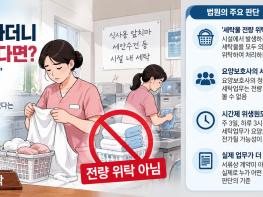 “세탁물 전량 위탁”했는데 요양보호사가 빨래했다…법원 “인력배치기준 위반” 기사 이미지